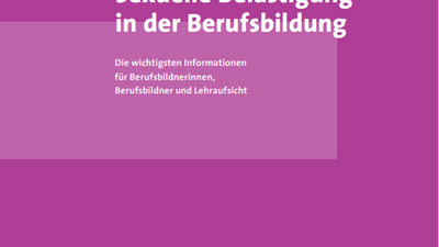 Broschüre über sexuelle Belästigung in der Berufsbildung