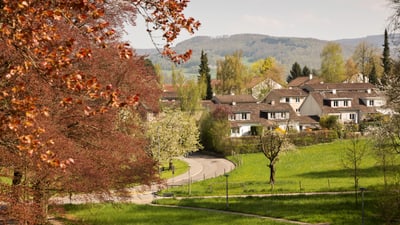 View of the Bruderholz residential neighbourhood.