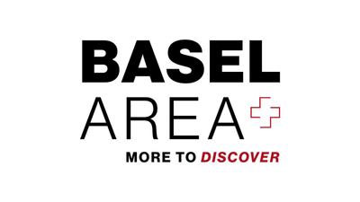 Das Logo von Basel Area Business & Innovation mit dem Slogan more to discover