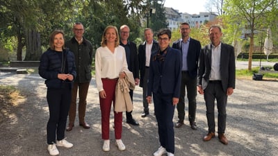 Gruppenbild der Geschäftsleitung des Bau- und Verkehrsdepartements