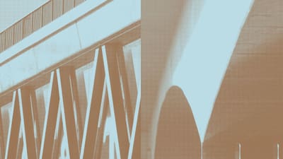 Ausschnitte von Brücken.