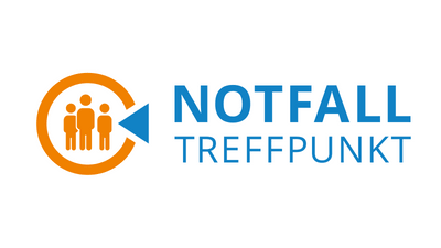 Signet Notfalltreffpunkt mit Schriftzug