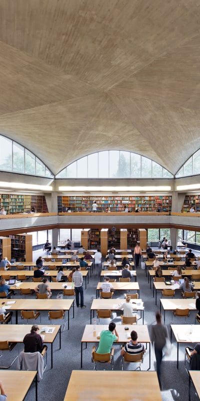 Reading room Uni Basel.