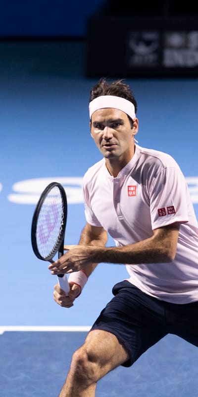 Roger Federer an den Swiss Indoors