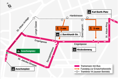 Plan Verkehrsführung