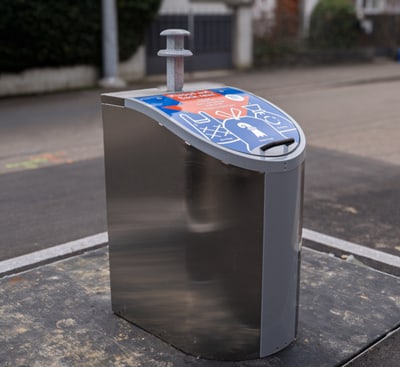 Bild Einwurfsäule Unterflurcontainer im Bachletten-Quartier