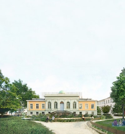 Bernoullianum mit neuem Stadtgarten