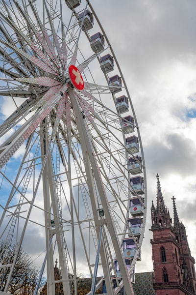 Riesenrad HeMe Jubiläum seitlich