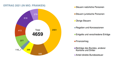 Grafik Einnahmenstruktur Rechnung 21