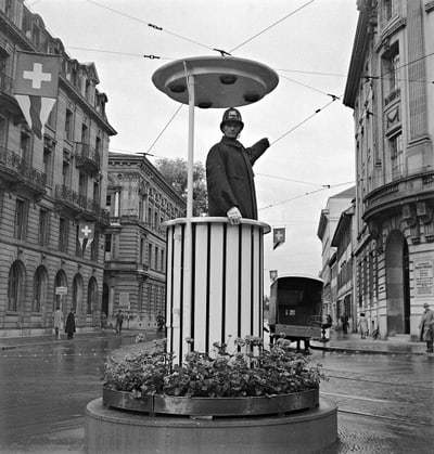 Foto: 1949_Verkehrspolizist