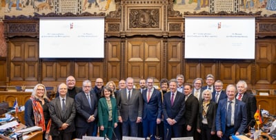 Die Oberrheinkonferenz tagte am 12.12.2025 im Grossratssaal des Basler Rathauses.