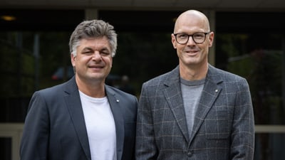 Tobias Binz (rechts) und Matthias Henke.