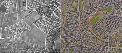 Luftbild Grossbasel-West 1926-2020