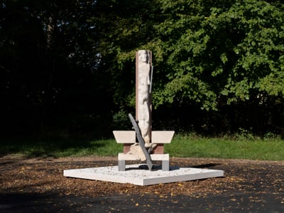 Kunstwerk «Doryphoros» Ludwig Stocker (Foto Lukas Gysin, Basel)